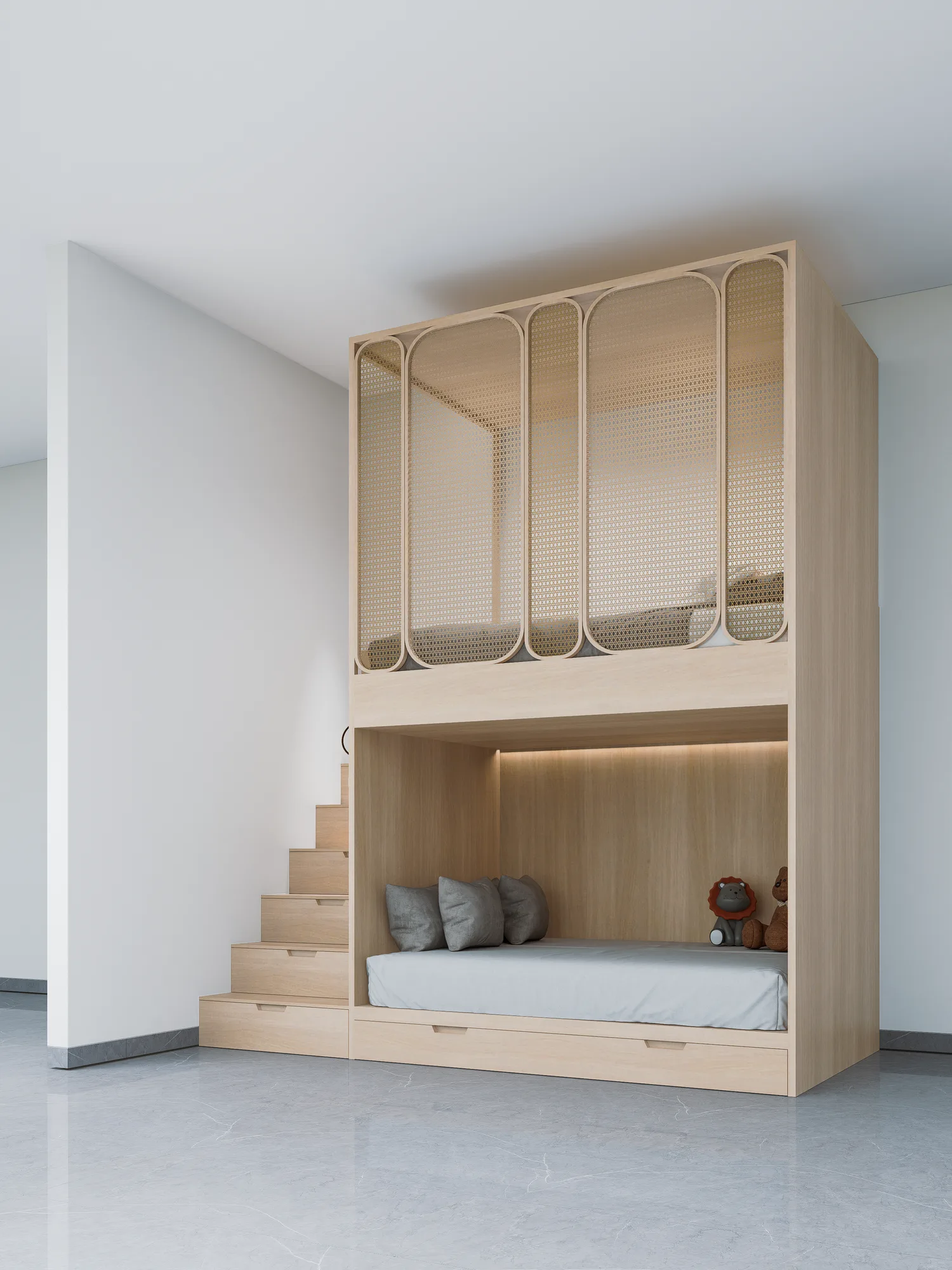 Gharonda Bunk bed with staircase - view 2