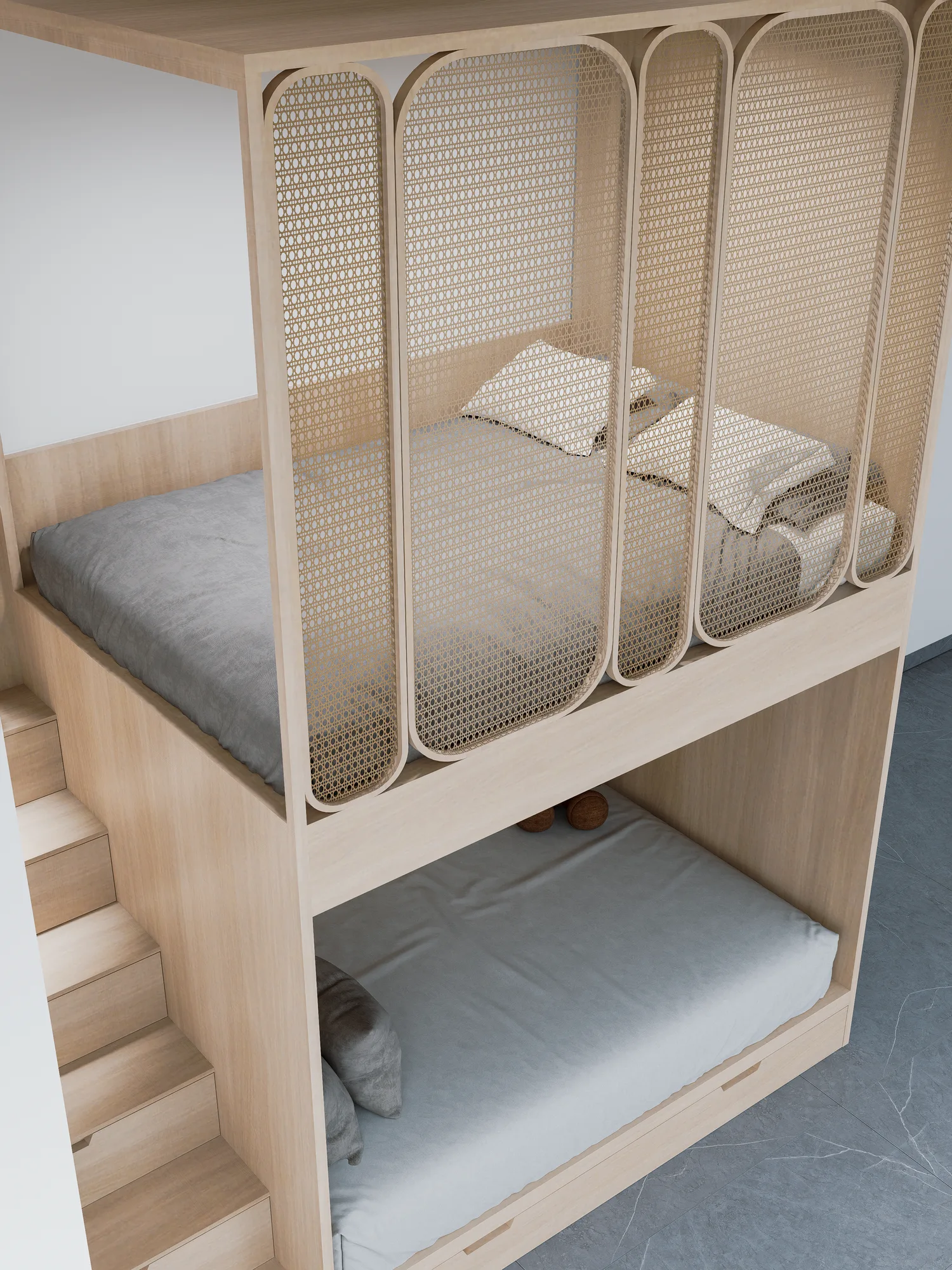 Gharonda Bunk bed with staircase - view 3